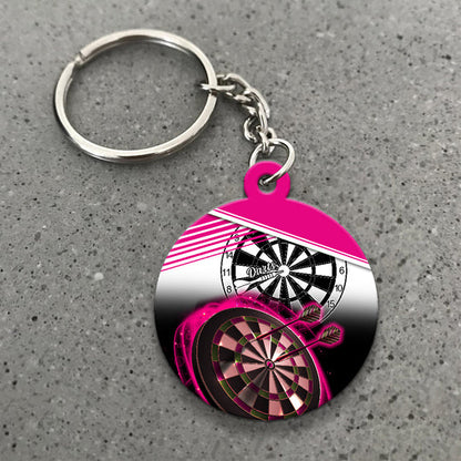 I'm Sexy And I Throw It Acrylic Keychain For Darts Players - Christmas Gift For Darts Lovers, Darts Team, Family, Friends