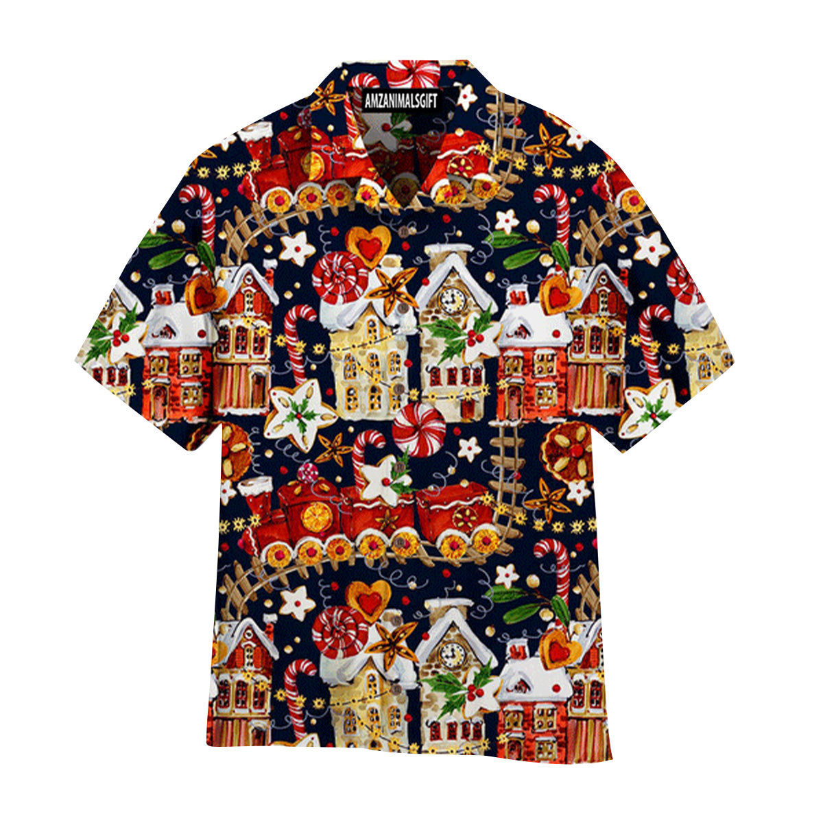 Gingerbread Hawaiian Shirt, Perfect Outfit For Men And Women On Summer Tropical Hawaiian Gingerbread Lovers, Christmas Gifts