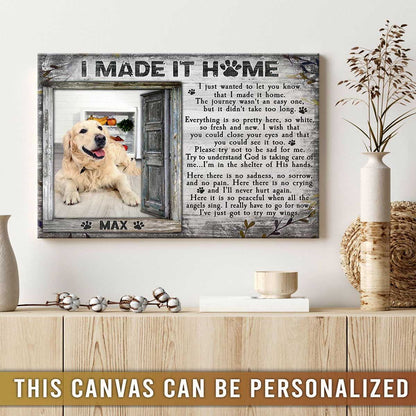 Personalized Dog Landscape Canvas, Custom Pet Gifts In Loving Memory, Perfect Gift For Dog Lovers, Friends, Family