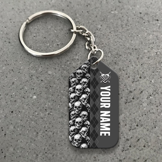 Personalized Name Billiard I Beat People With A Stick Acrylic Keychain - Christmas Gift For Billiard Lovers, Billiard Team Players