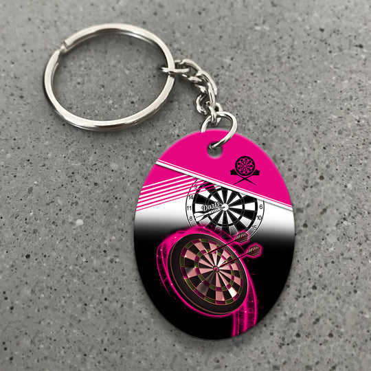 The Coolest Girls Throw Darts Acrylic Keychain For Darts Players - Christmas Gift For Darts Lovers, Darts Team, Family, Friends