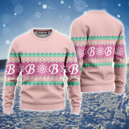 Pink Baby Girl Ugly Christmas Sweater For Men & Women, Perfect Outfit For Christmas New Year Autumn Winter