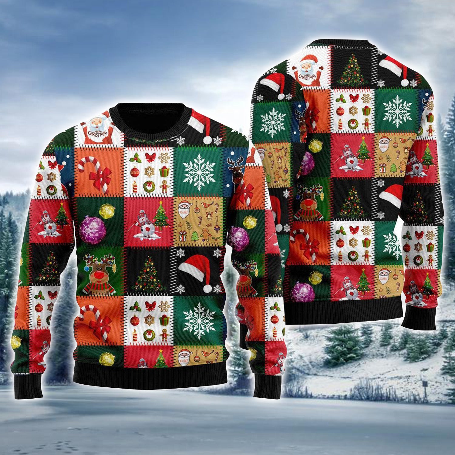 Xmas Fancy Ugly Sweater For Men & Women, Perfect Outfit For Christmas New Year Autumn Winter