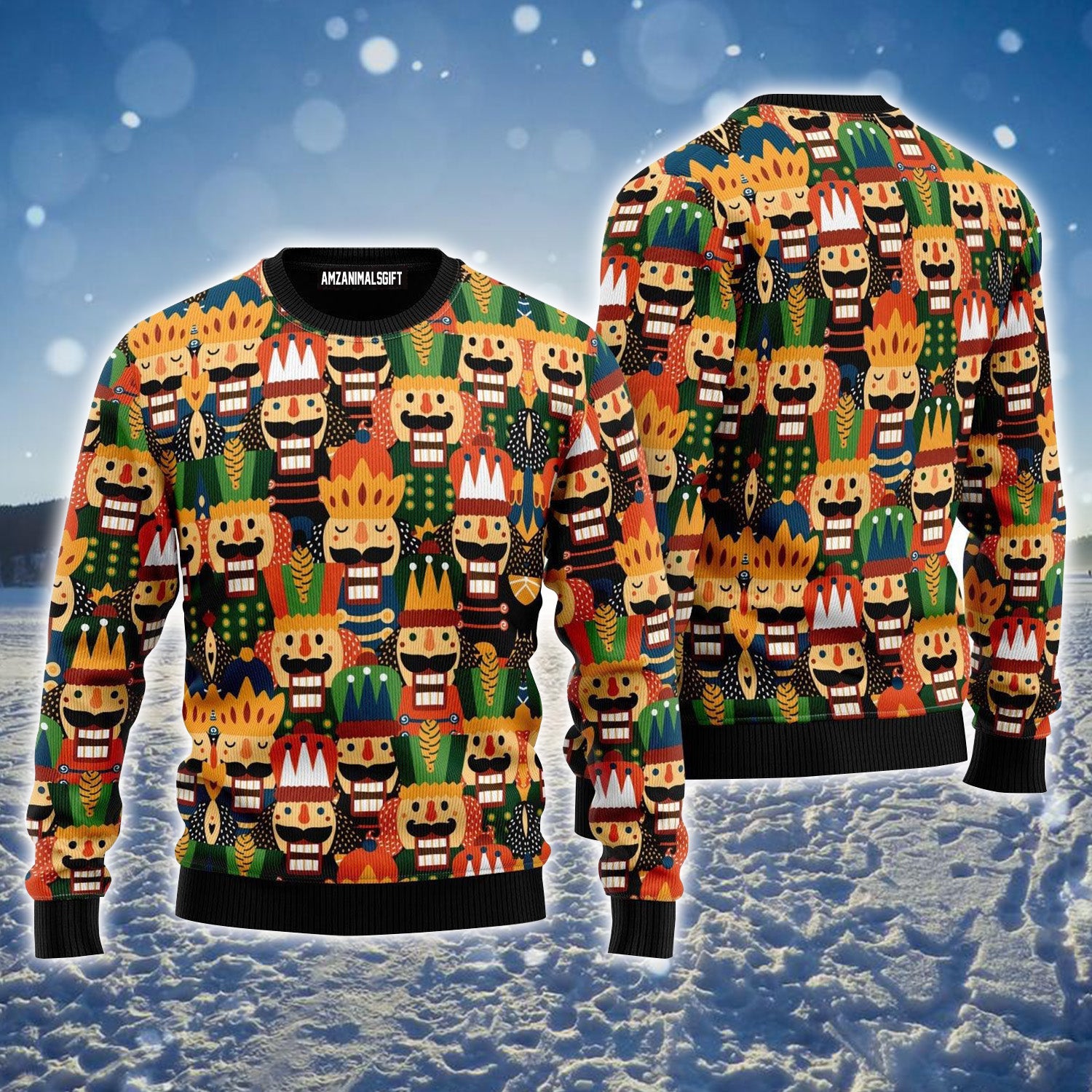 Son Of A Nutcracker Pattern Ugly Sweater For Men & Women, Perfect Outfit For Christmas New Year Autumn Winter