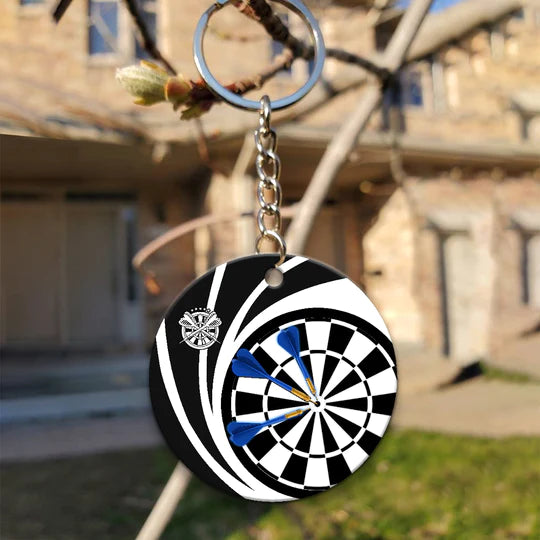 Knapp Vorbei Darts Acrylic Keychain For Darts Players - Christmas Gift For Darts Lovers, Family, Friends