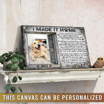 Personalized Dog Landscape Canvas, Custom Pet Gifts In Loving Memory, Perfect Gift For Dog Lovers, Friends, Family