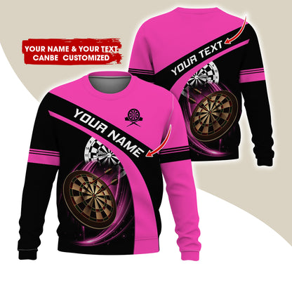 Customized Name & Text Darts Sweatshirt, Personalized Darts Is My Life Sweatshirt For Men & Women - Gift For Darts Lovers, Darts Players