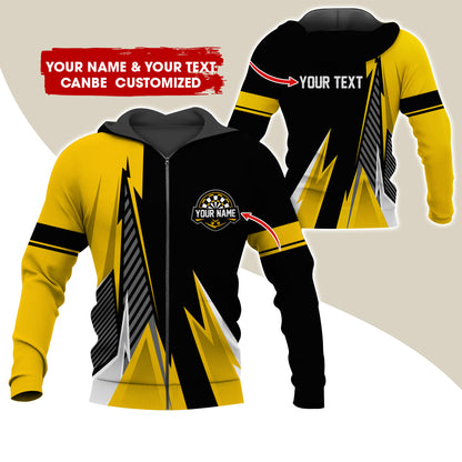 Customized Name & Text Darts Premium Zip Hoodie , Personalized Name Darts Zip Hoodie For Men & Women - Gift For Darts Lovers, Darts Players