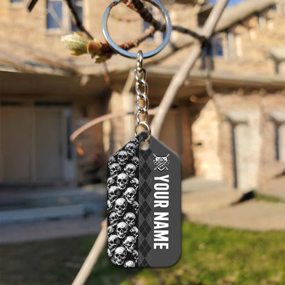 Personalized Name Billiard I Beat People With A Stick Acrylic Keychain - Christmas Gift For Billiard Lovers, Billiard Team Players