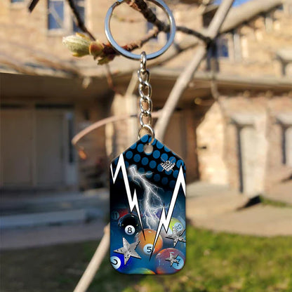 I Know I Play Like An Old Man Try To Keep Up Billiard Acrylic Keychain - Christmas Gift For Billiard Lovers, Billiard Players