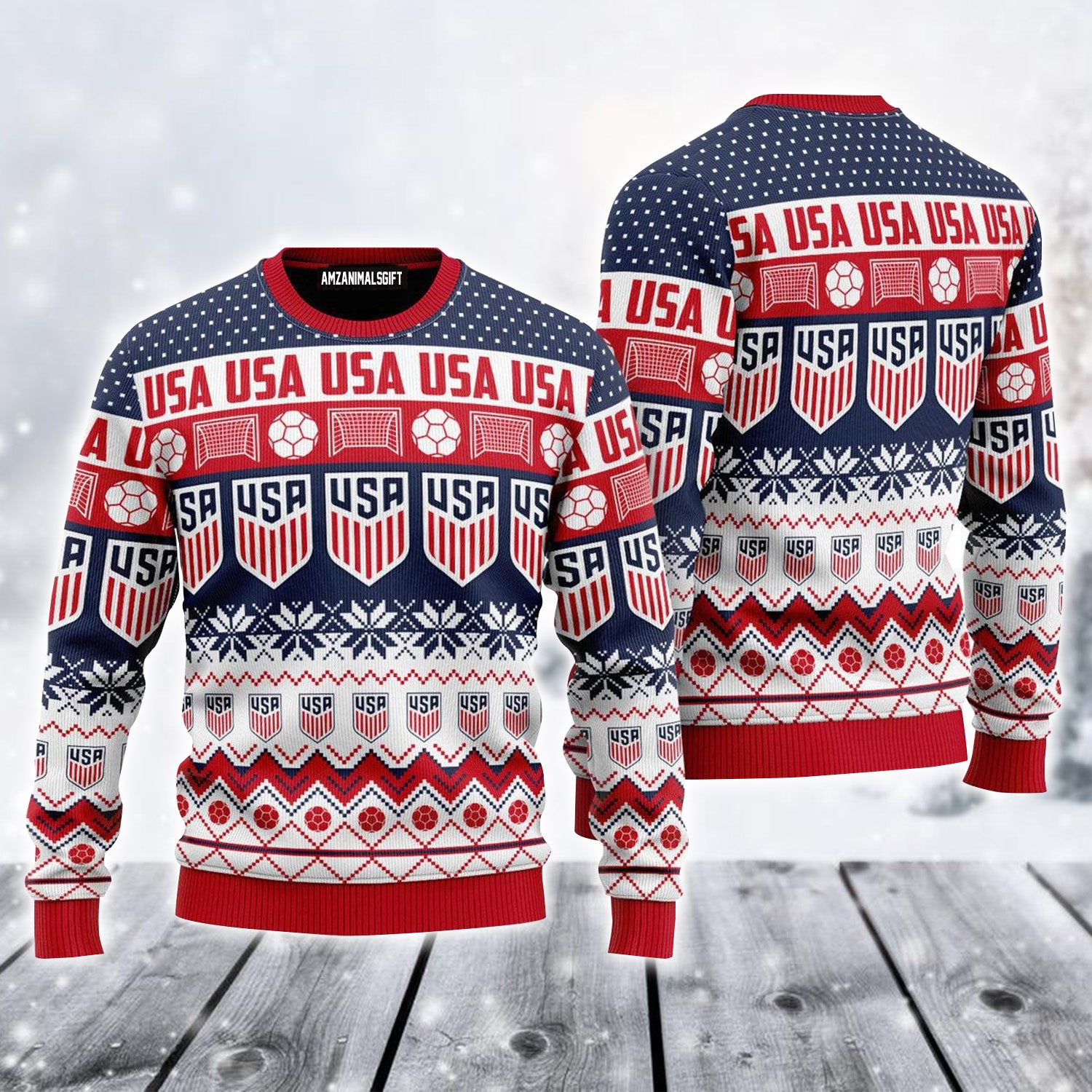 USA We Will Be A Champion Ugly Sweater For Men & Women, Perfect Outfit For Christmas New Year Autumn Winter