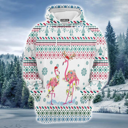 Flamingo Christmas Reunion Premium Christmas Hoodie, Funny Christmas Unisex Hoodie For Men & Women - Perfect Gift For Christmas, Friends, Family