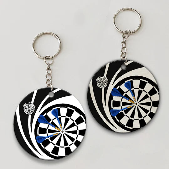 Knapp Vorbei Darts Acrylic Keychain For Darts Players - Christmas Gift For Darts Lovers, Family, Friends
