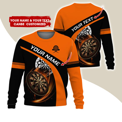 Customized Name & Text Darts Sweatshirt, Personalized Darts Is My Life Sweatshirt For Men & Women - Gift For Darts Lovers, Darts Players