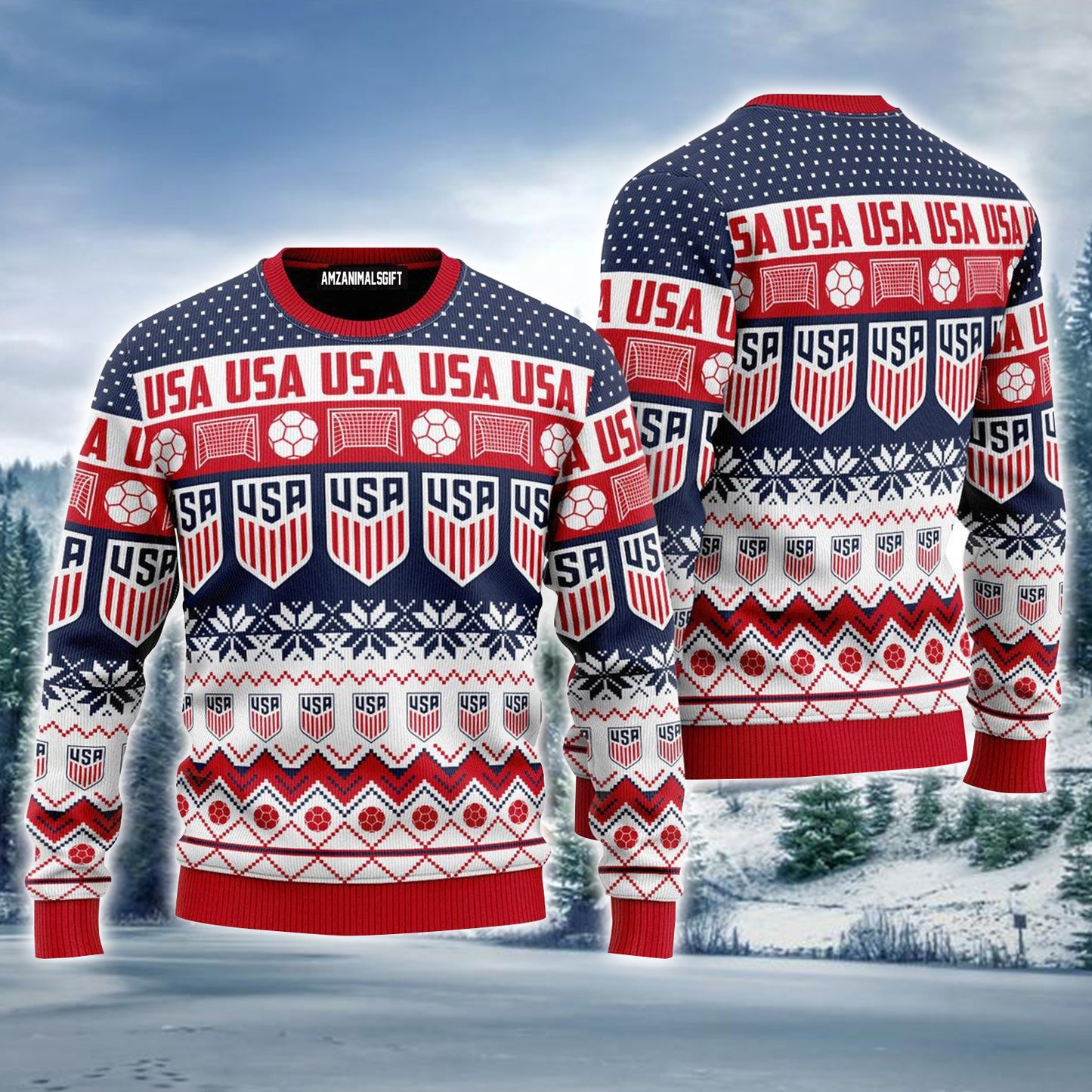 USA We Will Be A Champion Ugly Sweater For Men & Women, Perfect Outfit For Christmas New Year Autumn Winter