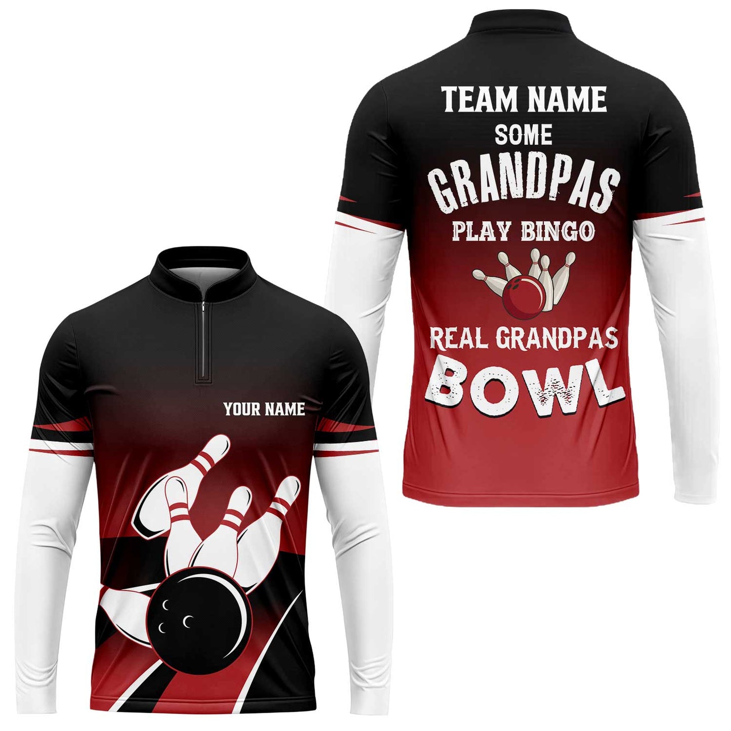 Bowling Men Polo Shirt - Some Grandpas Play Bingo Bowling Polo Shirt - Gift For Friend, Family, Bowling Lovers, Grandpa