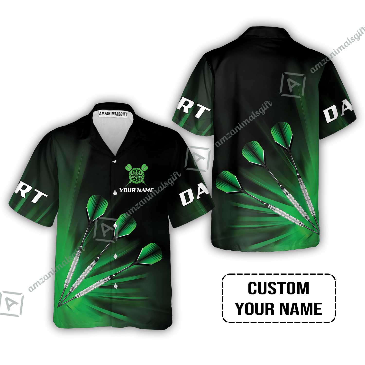 Customized Darts Hawaiian Shirt, Personalized Name Hawaiian Shirt - Perfect Gift For Darts Lovers, Darts Players