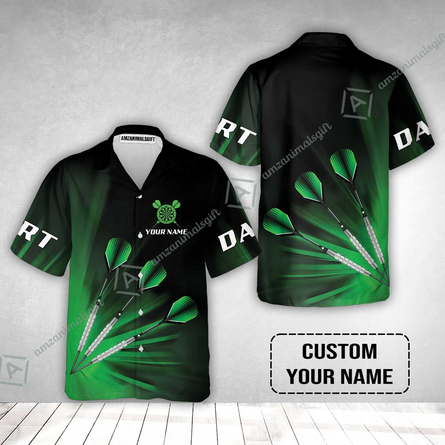 Customized Darts Hawaiian Shirt, Personalized Name Hawaiian Shirt - Perfect Gift For Darts Lovers, Darts Players