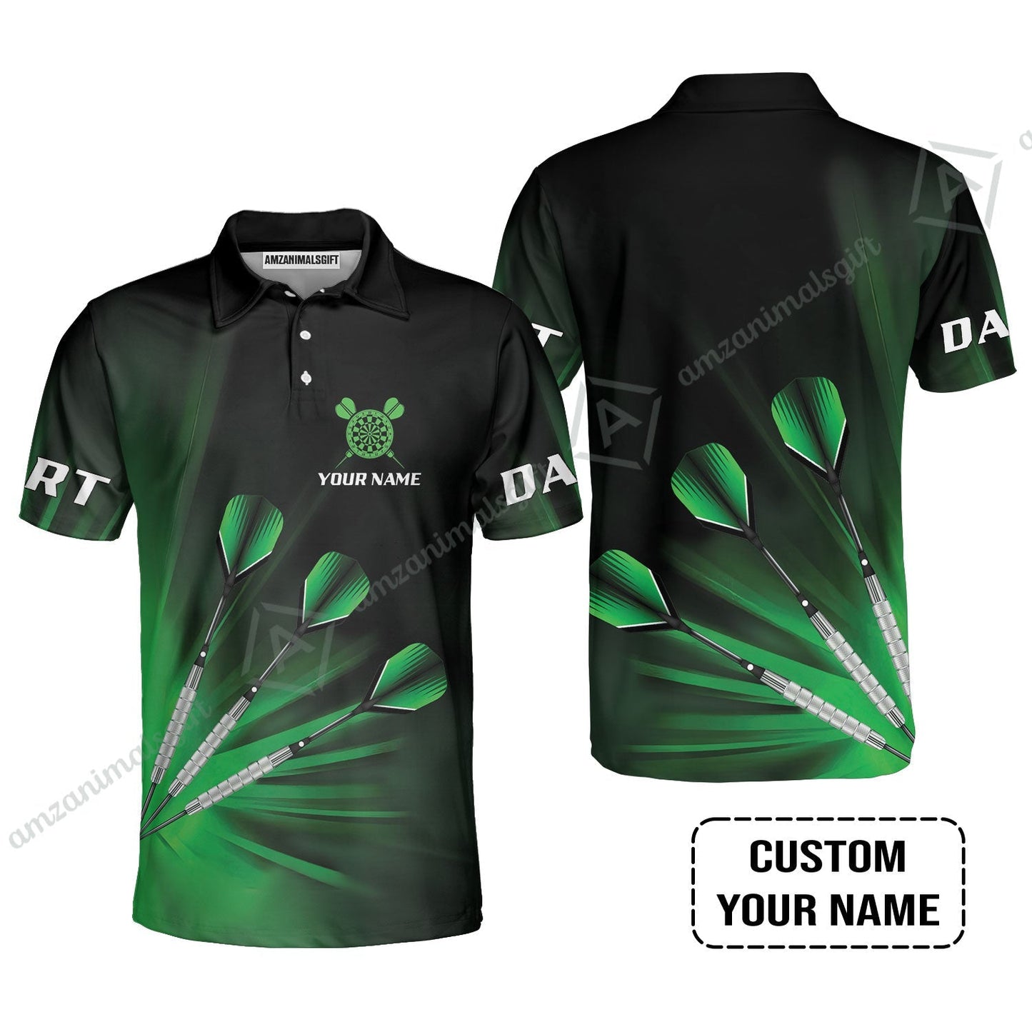 Customized Darts Short Sleeve Women Polo Shirt, Personalized Name Polo Shirt - Perfect Gift For Darts Lovers, Darts Players