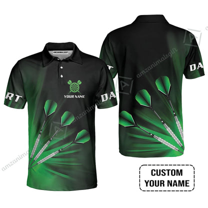 Customized Darts Short Sleeve Women Polo Shirt, Personalized Name Polo Shirt - Perfect Gift For Darts Lovers, Darts Players