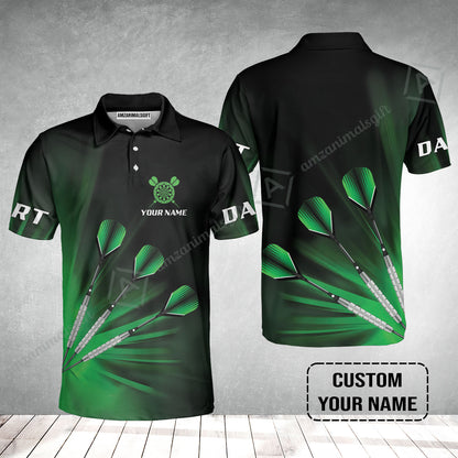 Customized Darts Polo Shirt, Personalized Name Polo Shirt For Men - Perfect Gift For Darts Lovers, Darts Players