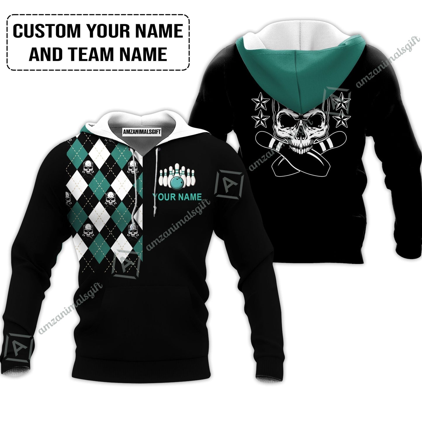 Custom Bowling Women Sleeveless Polo Shirt - Custom Name Skull Black Bowling Personalized Women Sleeveless Polo Shirt