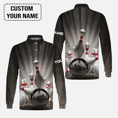 Bowling Hoodie Customized Name, Colorful Bowling Pattern Hoodie, Perfect Outfits For Bowling Lovers, Bowlers