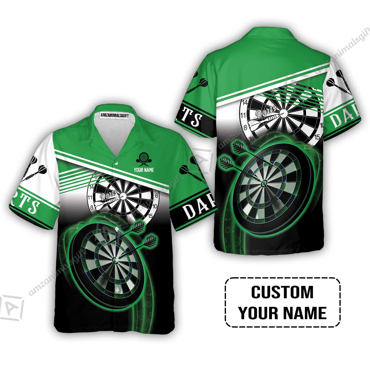 Customized Darts Hawaiian Shirt, Personalized Name Darts Hawaiian Shirt - Perfect Gift For Darts Lovers, Darts Players