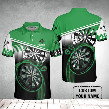 Customized Darts Polo Shirt, Personalized Name Darts Polo Shirt For Men - Perfect Gift For Darts Lovers, Darts Players