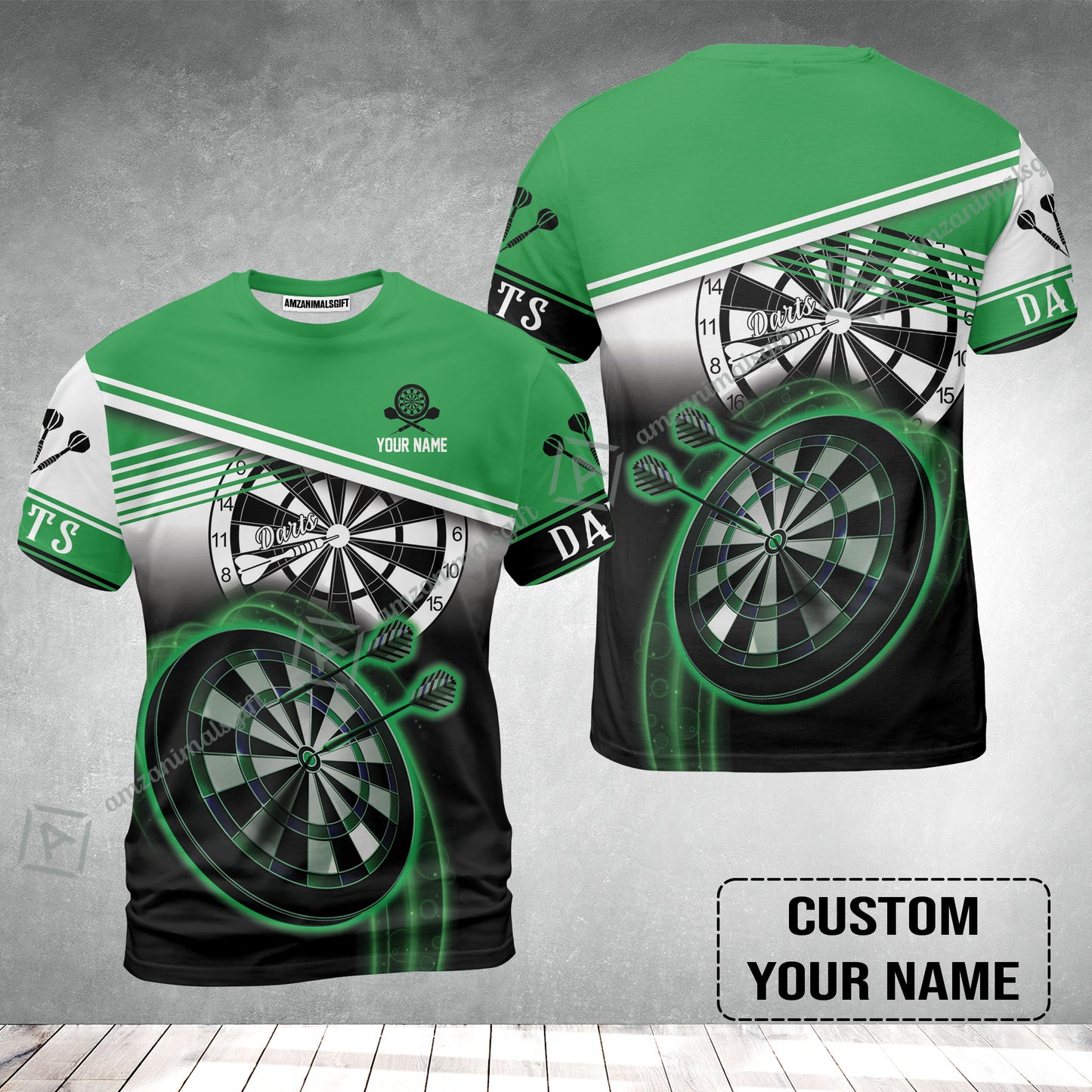 Customized Darts T-Shirt, Personalized Name Darts T-Shirt - Perfect Gift For Darts Lovers, Darts Players