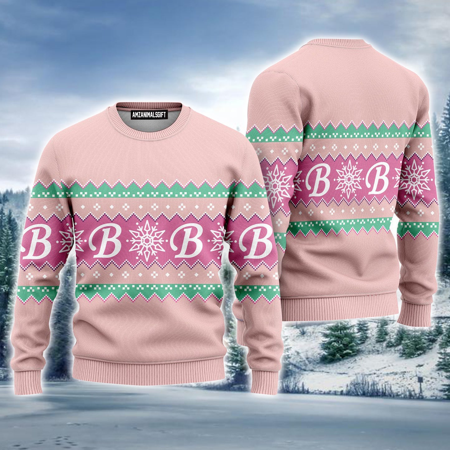 Pink Baby Girl Ugly Christmas Sweater For Men & Women, Perfect Outfit For Christmas New Year Autumn Winter