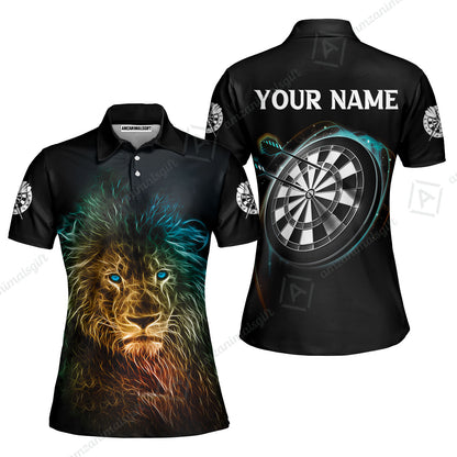 Customized Darts And Lions T Shirt, Personalized Text T Shirt For Men, Outfit For Darts Lovers, Darts Players