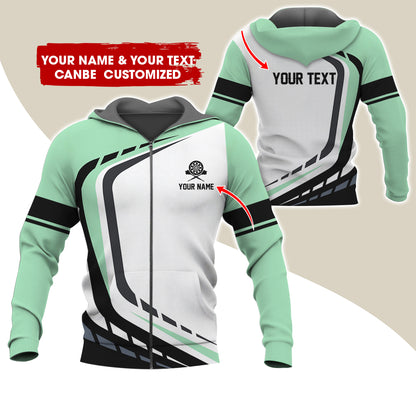 Custom Name Darts Premium Zip Hoodie, Personalized Name & Text  Darts Team Uniforms Zip Hoodie For Men & Women - Gift For Darts Lovers, Darts Players