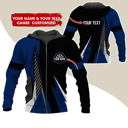 Customized Name & Text Darts Premium Zip Hoodie , Personalized Name Darts Zip Hoodie For Men & Women - Gift For Darts Lovers, Darts Players