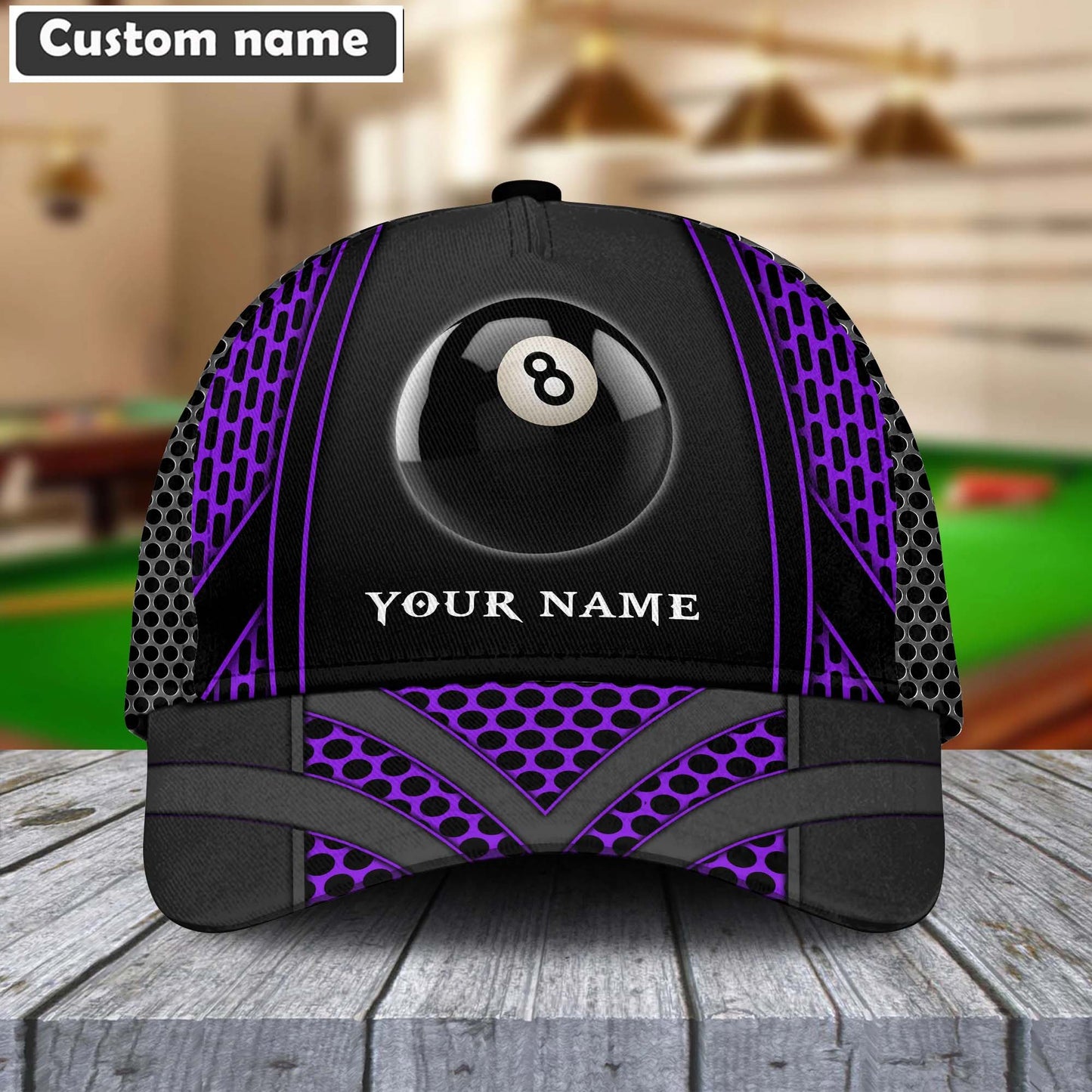 Customized Billiard Cap, Colorful Personalized Billiard Pools 8 Net Pattern Hats, Best Billiard Pool Hat For Billiard Players