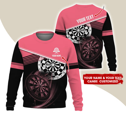 Customized Name & Text Darts Sweatshirt, Personalized Darts Team Uniforms Sweatshirt For Men & Women - Gift For Darts Lovers, Darts Players