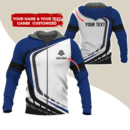 Custom Name Darts Premium Zip Hoodie, Personalized Name & Text  Darts Team Uniforms Zip Hoodie For Men & Women - Gift For Darts Lovers, Darts Players
