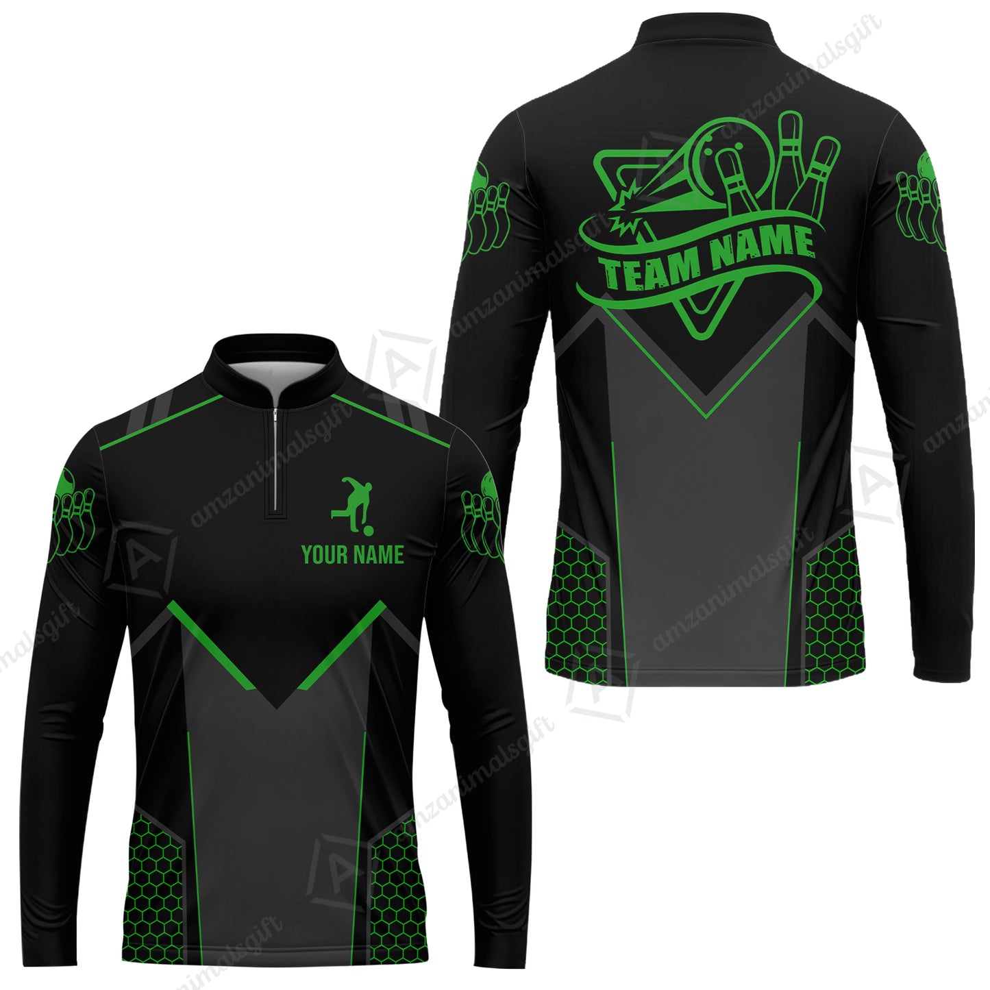 Customized Bowling Jersey Shirt, Bowling Esports Pattern Short Sleeve Jersey For Men Women Bowlers