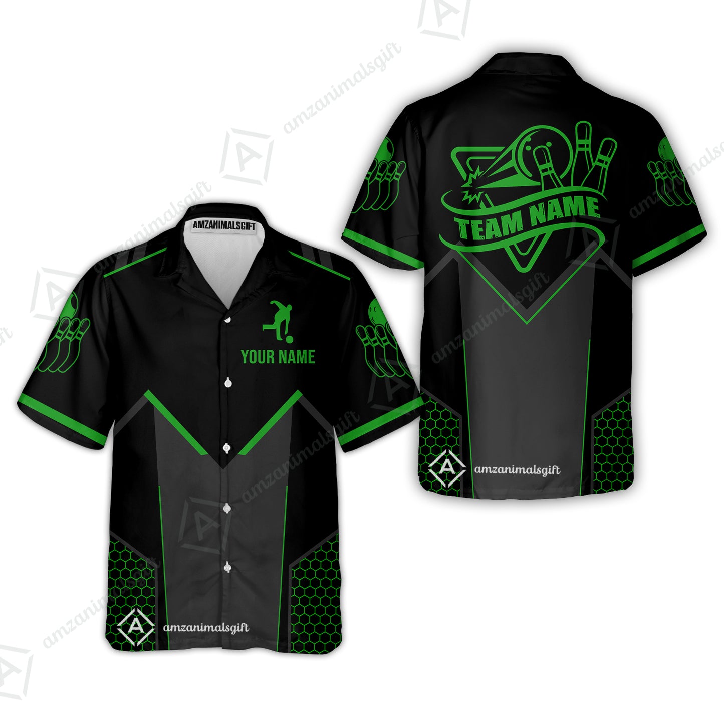 Customized Bowling Jersey Shirt, Bowling Esports Pattern Short Sleeve Jersey For Men Women Bowlers