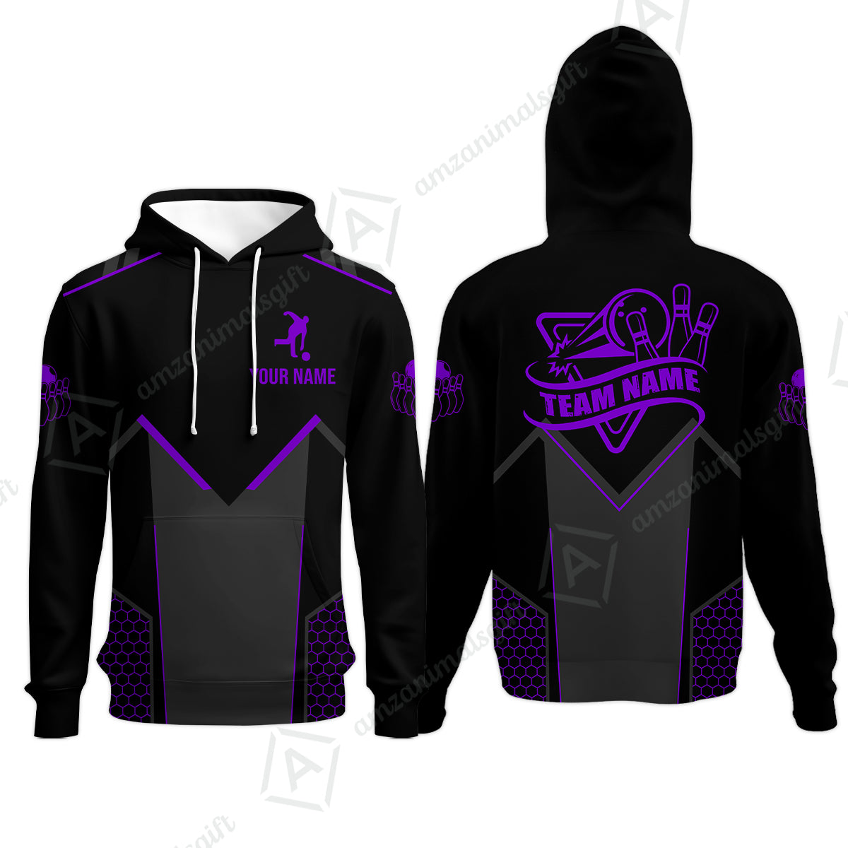 Customized Bowling Jersey Shirt, Bowling Esports Pattern Short Sleeve Jersey For Men Women Bowlers