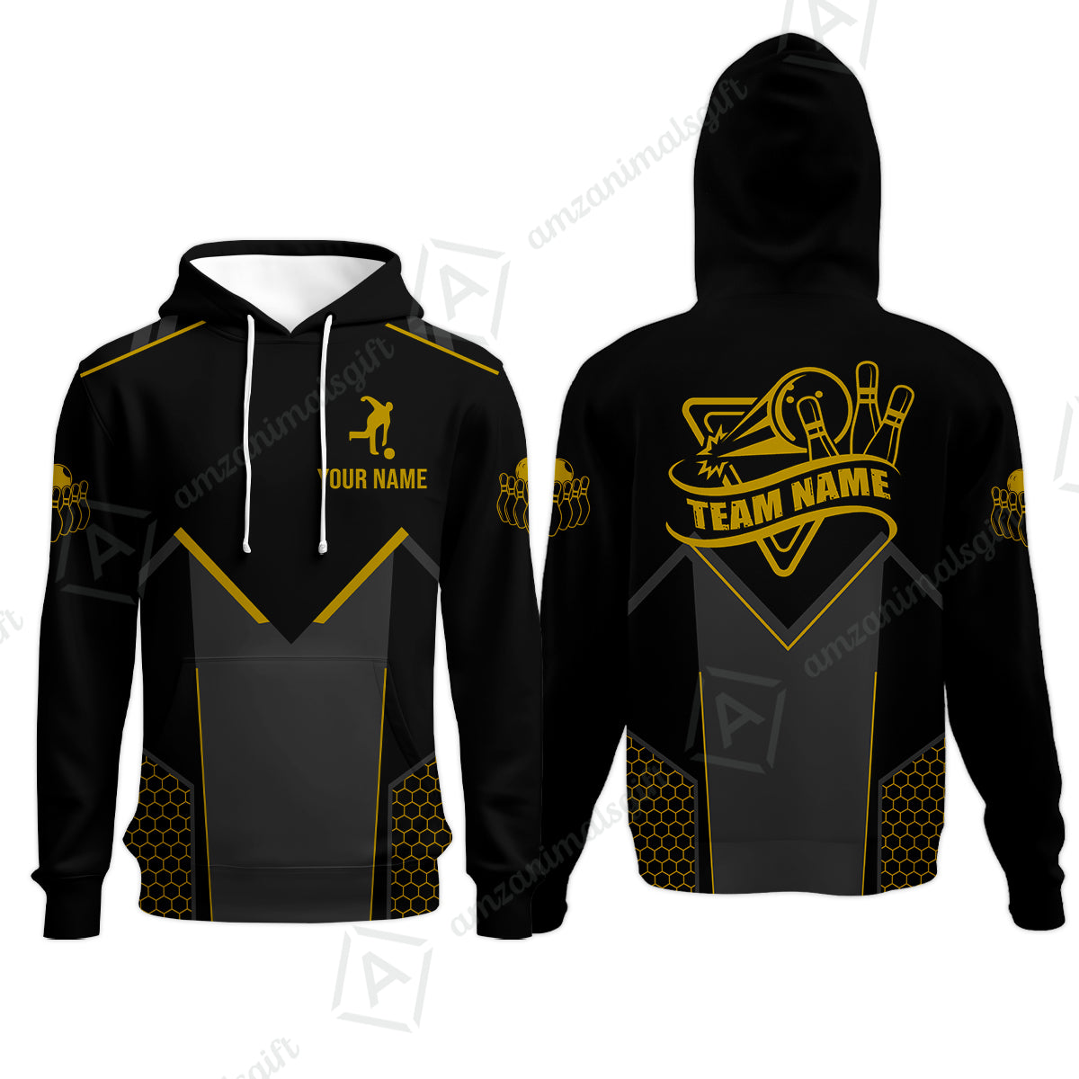 Customized Bowling Jersey Shirt, Bowling Esports Pattern Short Sleeve Jersey For Men Women Bowlers