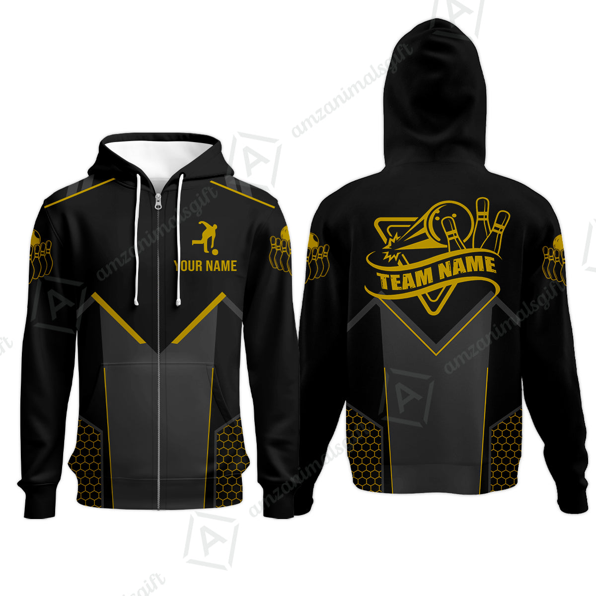 Customized Bowling Jersey Shirt, Bowling Esports Pattern Short Sleeve Jersey For Men Women Bowlers