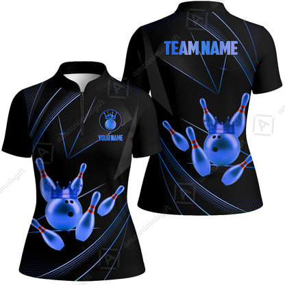 Custom bowling uniforms, Bowling Jerseys Shirts, Bowling Ball & Pins Premium Crown Customized Name And Team Name For Bowling Team Men Women