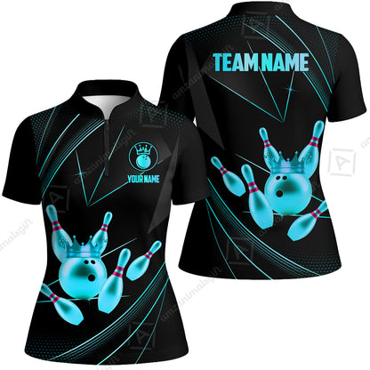 Custom bowling uniforms, Bowling Jerseys Shirts, Bowling Ball & Pins Premium Crown Customized Name And Team Name For Bowling Team Men Women