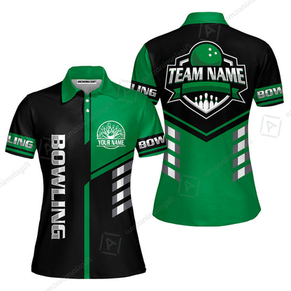 Custom Bowling Team Shirt – Modern Split Design Multicolor Option Personalized Jersey Bowling Uniform For League Players