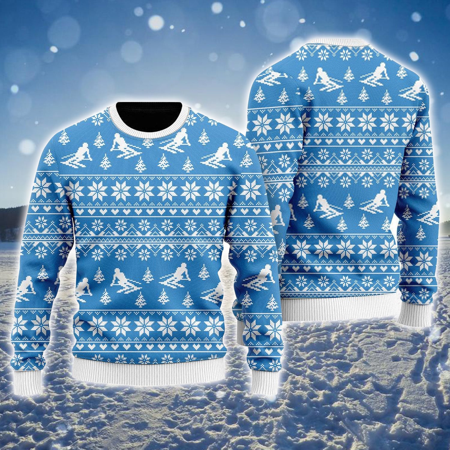 Xmas Sleigh It Ugly Sweater For Men & Women, Perfect Outfit For Christmas New Year Autumn Winter