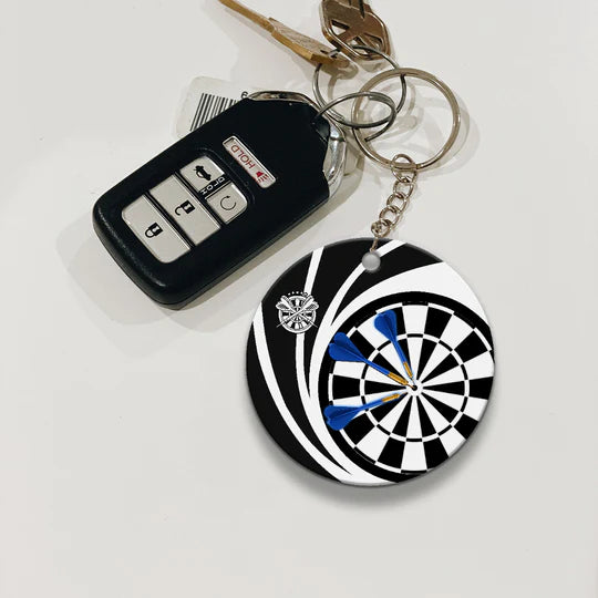 Knapp Vorbei Darts Acrylic Keychain For Darts Players - Christmas Gift For Darts Lovers, Family, Friends