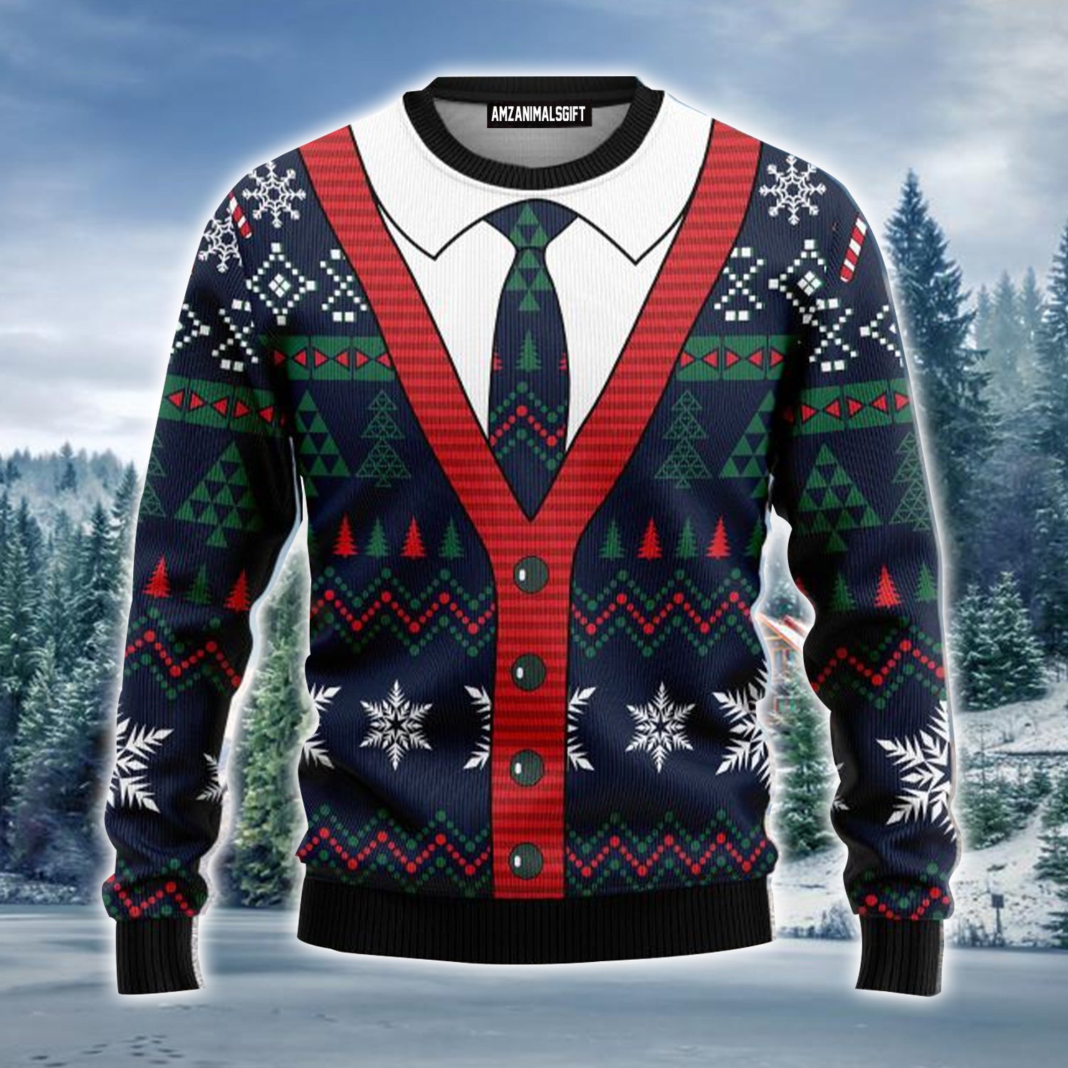 Christmas Cardigan Ugly Christmas Sweater, Christmas Pattern, Funny Christmas Ugly Sweater For Men & Women - Gift For Christmas, Friends, Family
