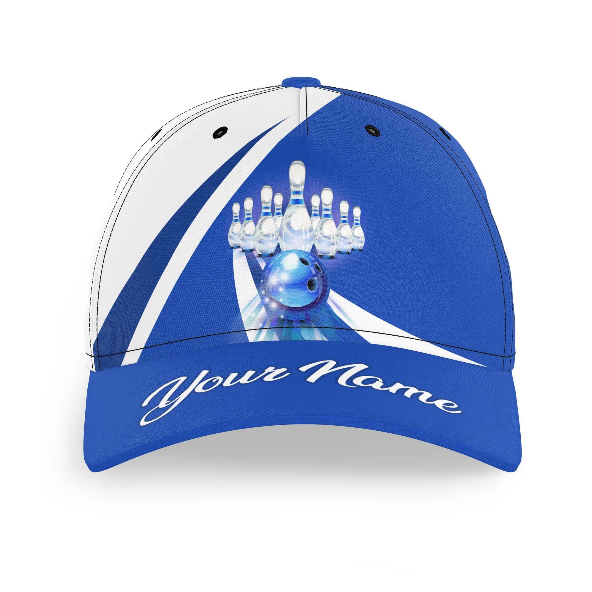 Customized Bowling Classic Cap, Ball Rolling Bowling Hat For Men And Women, Bowling Lovers, Bowlers, Team League