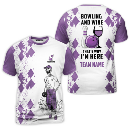 Custom Beer Skull And Bowling Team Jersey Polo Shirts, Bowling Team Uniforms Jerseys, Personalized Name And Team Name
